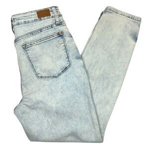 Judy Blue‎ Slim Fit Jeans Women's 7 / 28 Light Acid Wash High Rise Stretch Denim